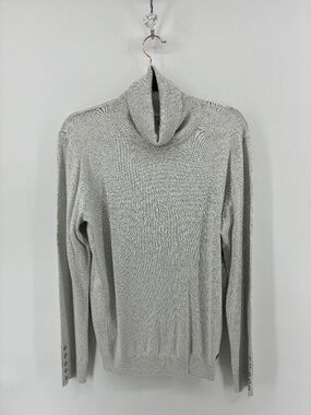 Calvin Klein Light Metallic Turtleneck Sweater